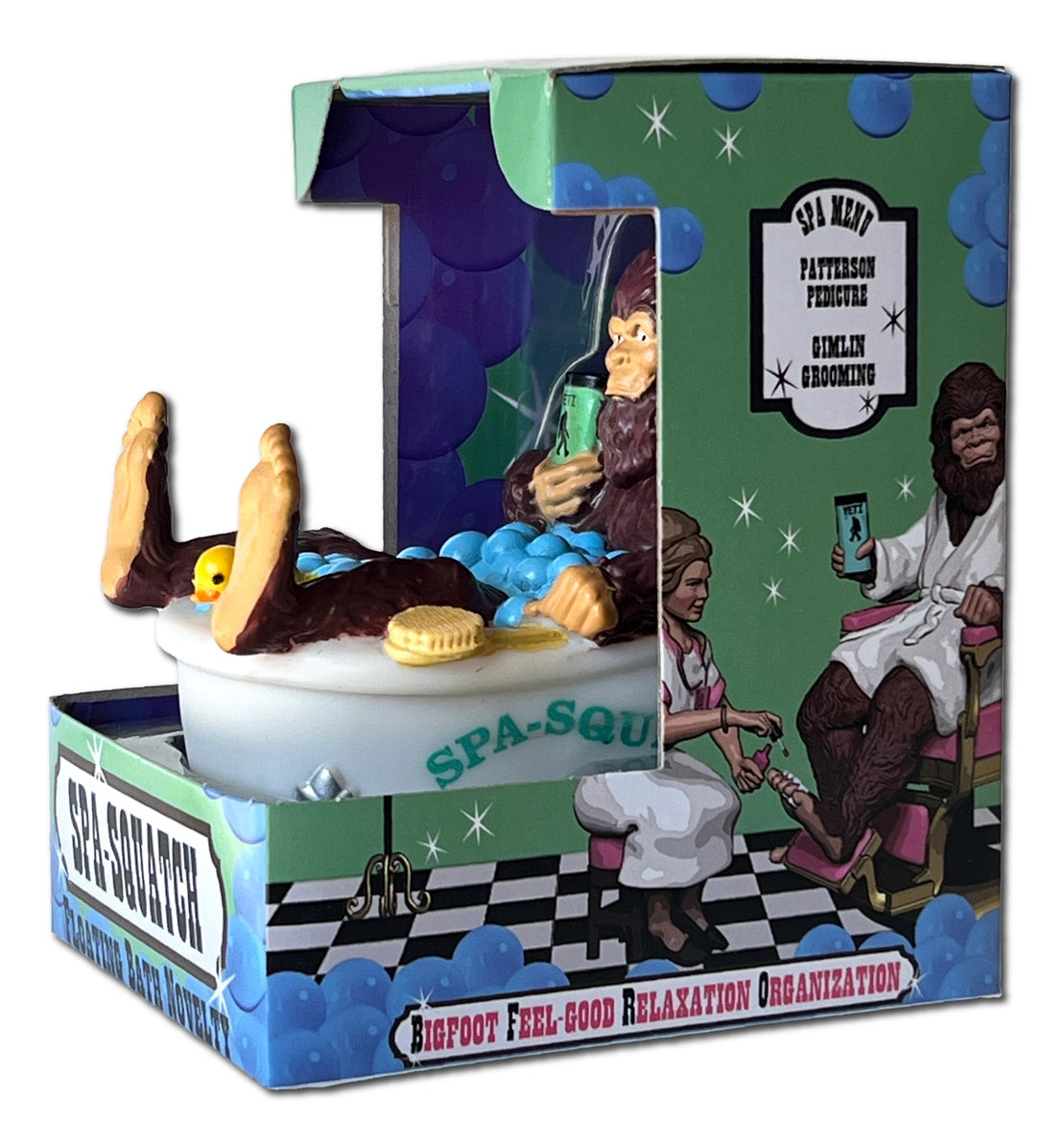 Celebriducks Spa Squatch Rubber Bath Toy — Collectible Duck in Gift Box