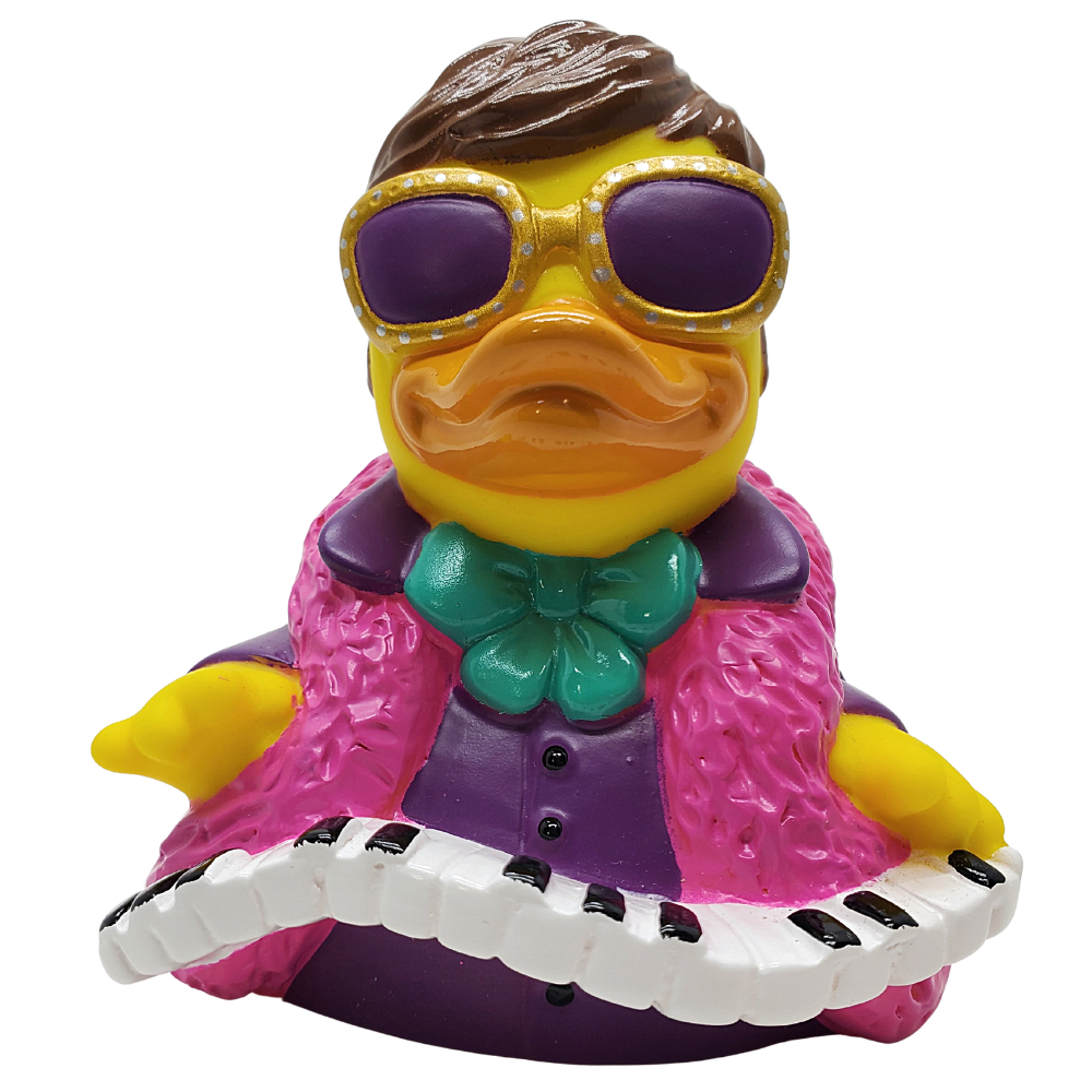 Celebriducks Quackodile Flock Rubber Duck — Collectible Duck in Gift Box