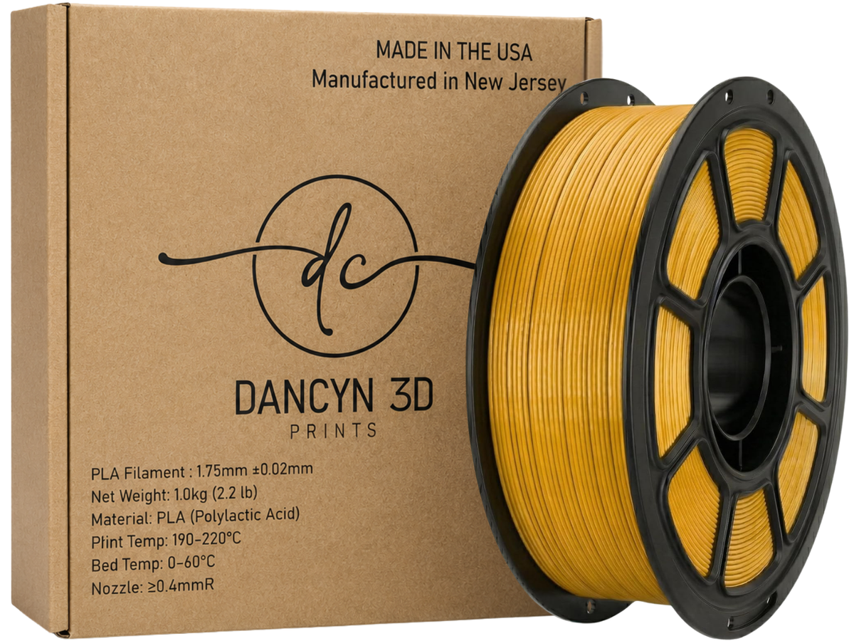 Dancyn3D PLA Basic American Made 3D Printer Filament - Jersey 3D Print Company