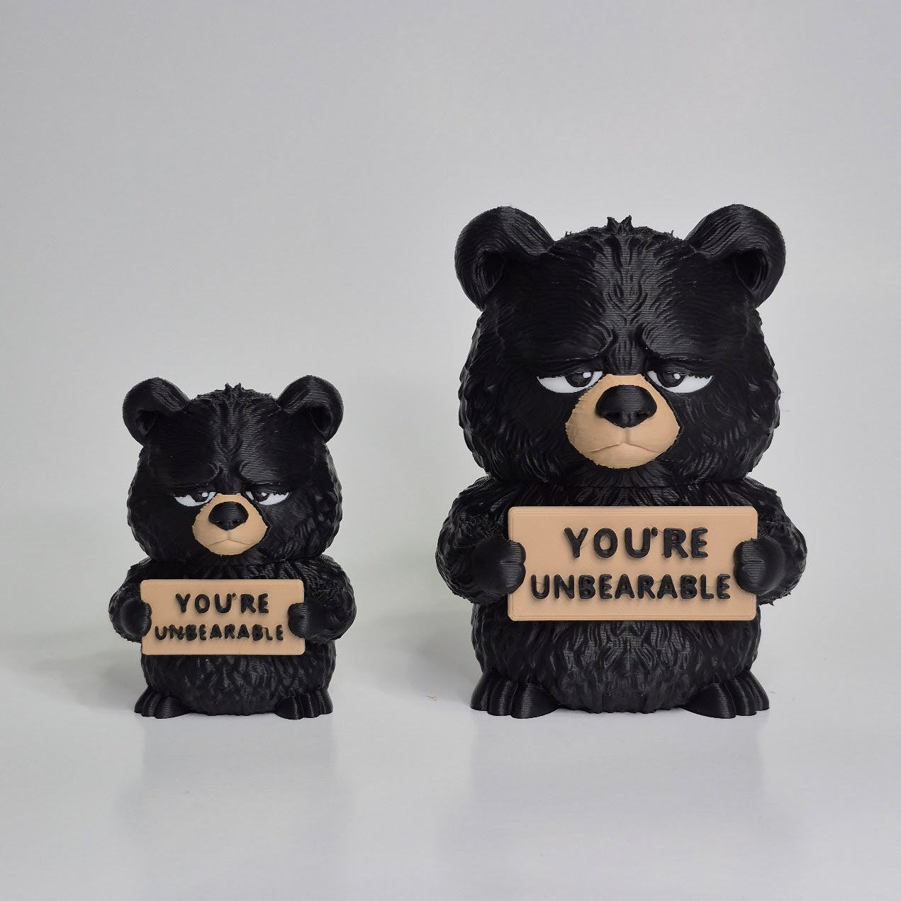 Grumpy Bear Figurine - Animals with Attitude Adult Humor for the Home or Office