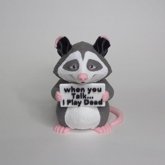 Sarcastic Opossum - Animals with Attitude Funny Animal Figurines for the Home or Office
