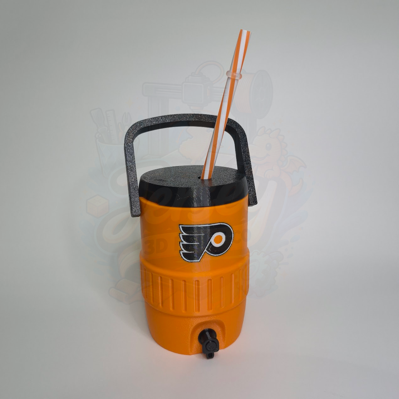 Philadelphia Hockey 3D Printed Can Holder – Portable Drink Carrier with Handle