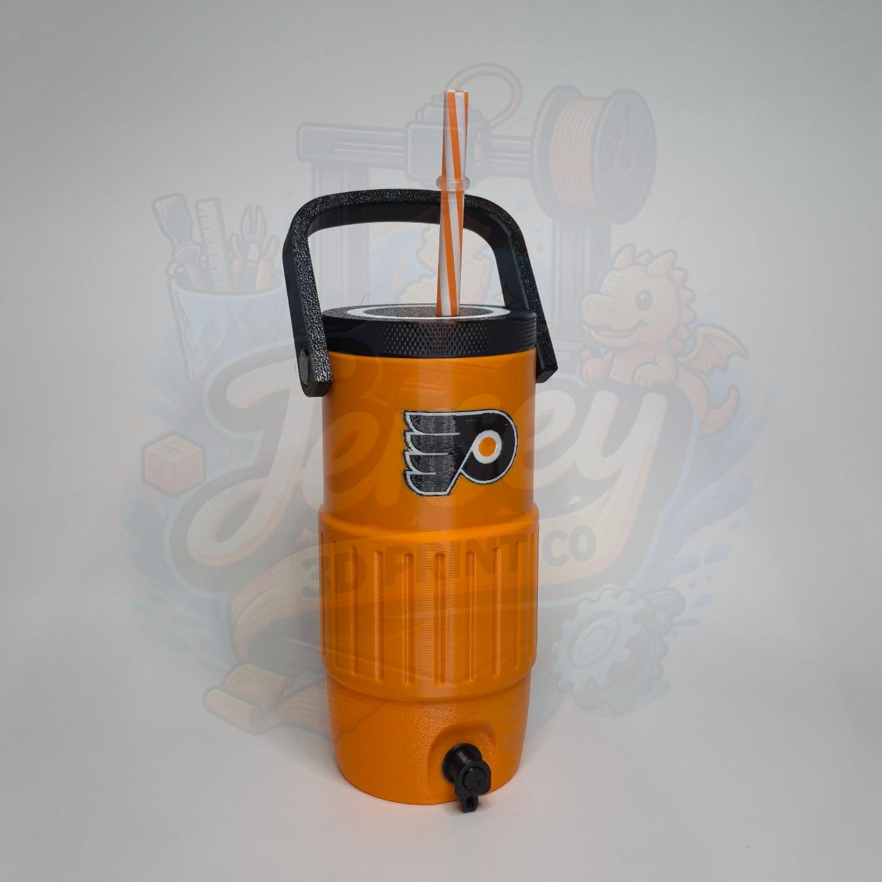 Philadelphia Hockey 3D Printed Can Holder – Portable Drink Carrier with Handle