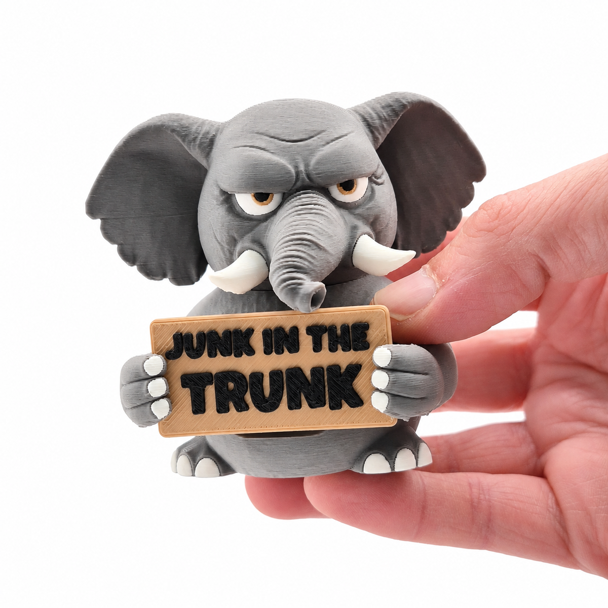 Sarcastic Elephant Figurine – A Funny Desk Buddy for Home or Office