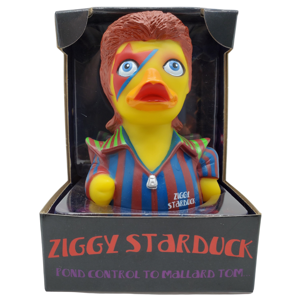 Celebriducks Ziggy StarDuck Rubber Duck — Collectible Duck in Gift Box