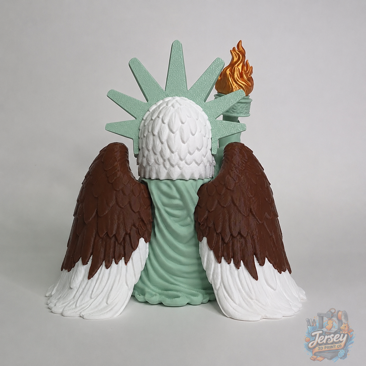 *Discontinued* Liberty Eagle 250th American Independence Anniversary Figurine, Patriotic Desk Buddy, 4th of July Collectors Figure