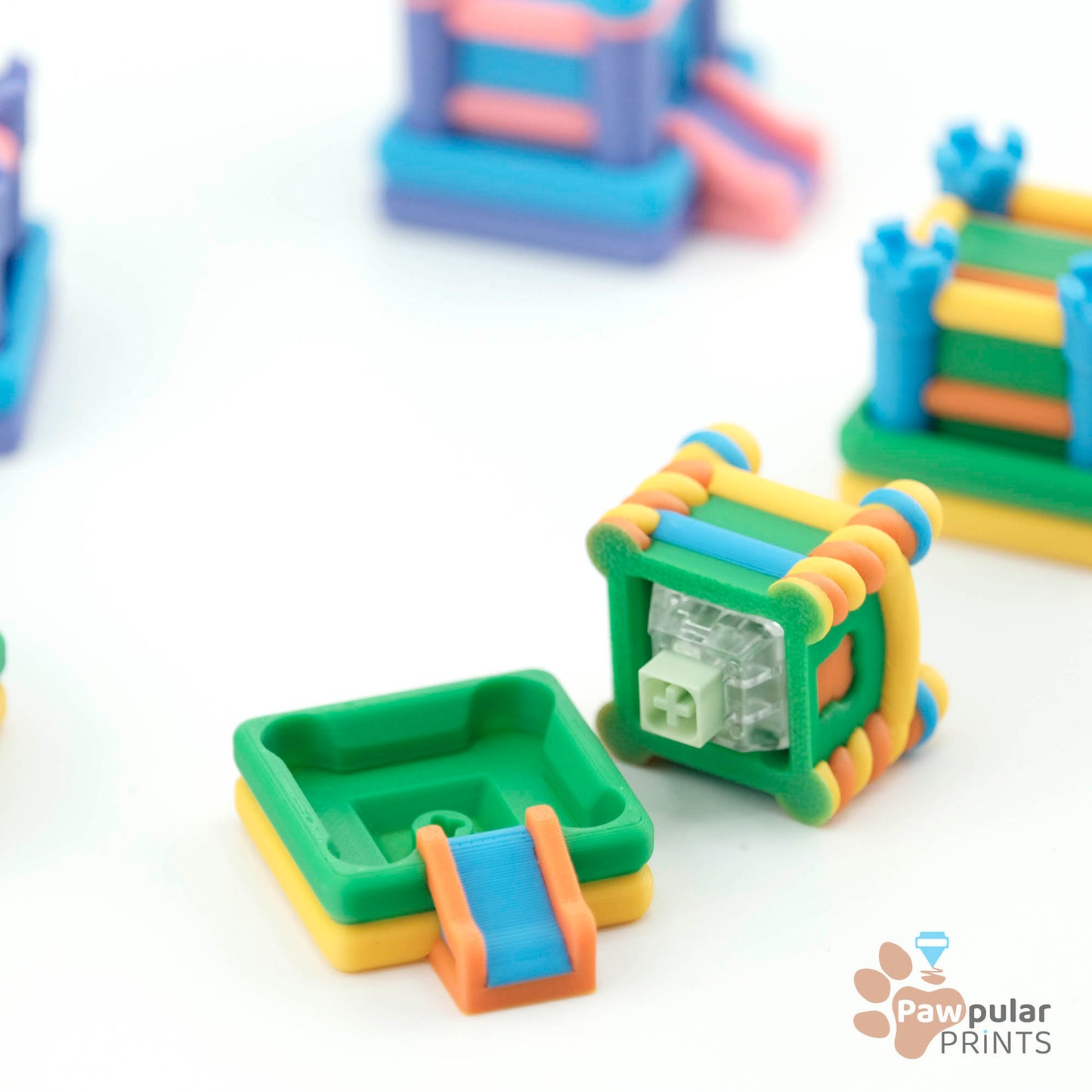 Bounce House Fidget Clicker Sensory Toys by Pawpular Prints