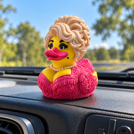 Dolly Showgirl Duck – 3D Printed Collectible Duck Figure