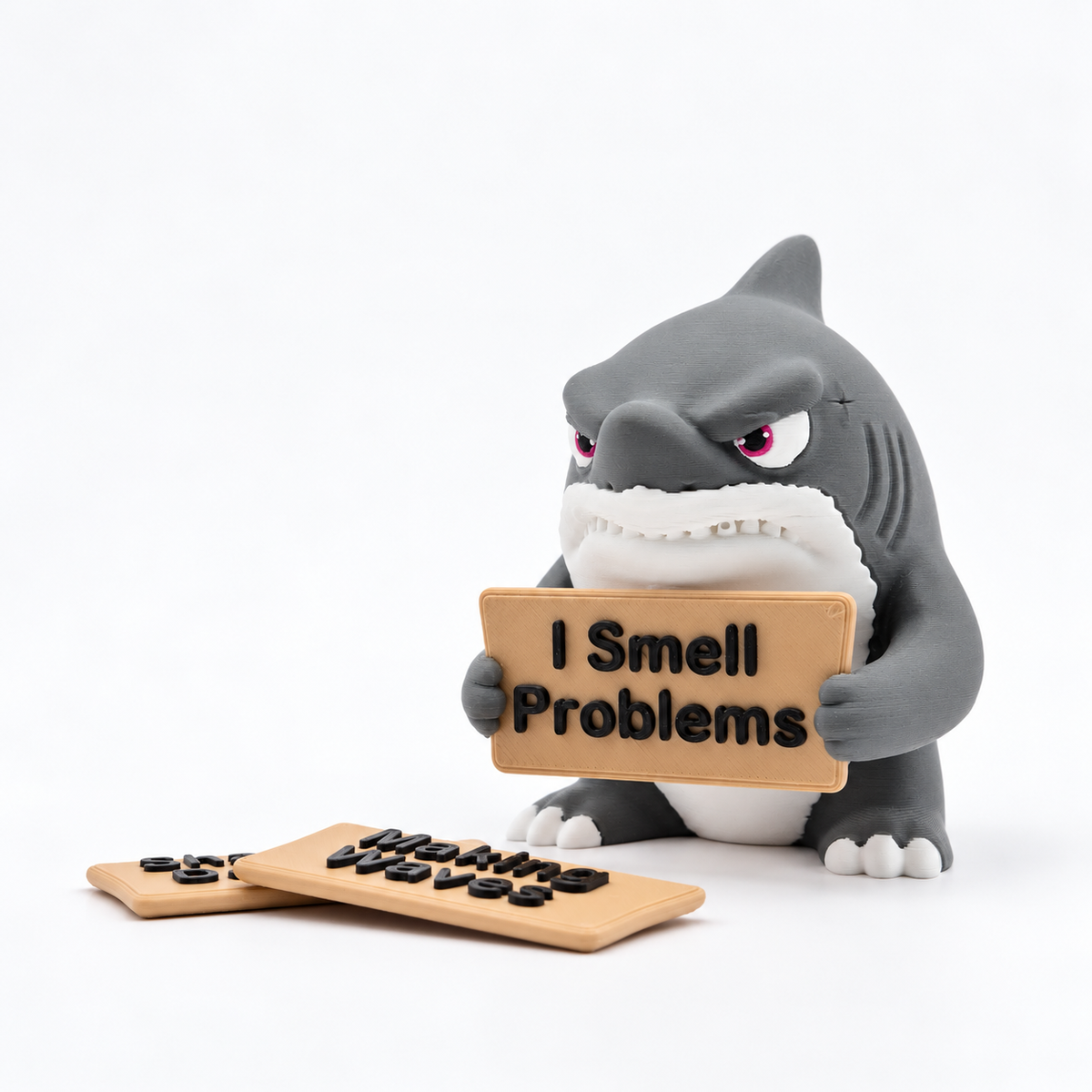 Sarcastic Shark - Animals with Attitude Funny Animal Figurines for the Home or Office