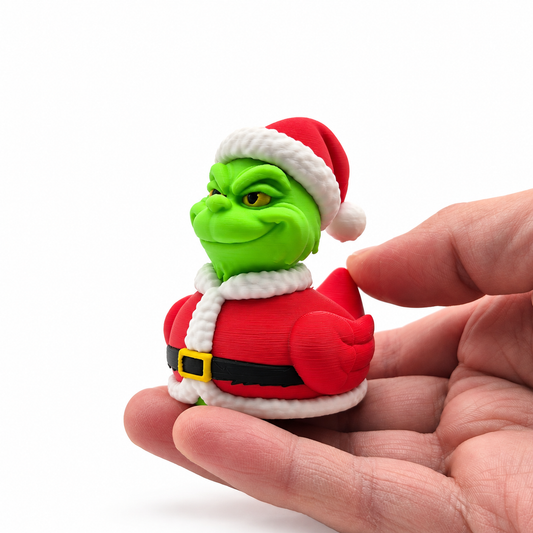 Christmas Grinch Duck – A Grumpy Holiday Decoration with Festive Cheer