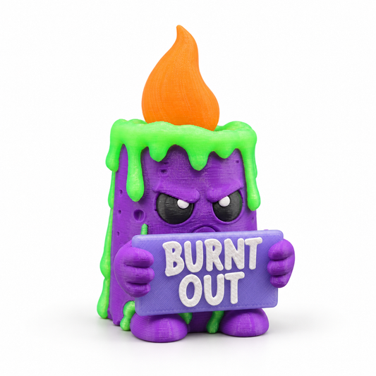 Glow in the Dark Sarcastic Candle - Holidays with Attitude Halloween Decor for Home or Office