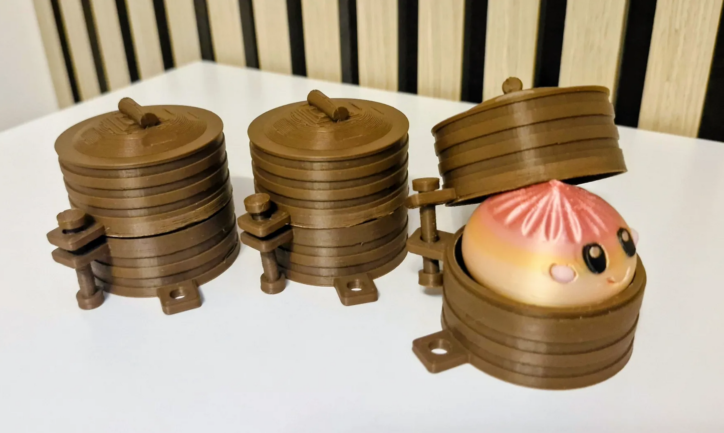 Dumpling Pot Keychain Fidget Clicker Sensory Toys by Lord_Bucko