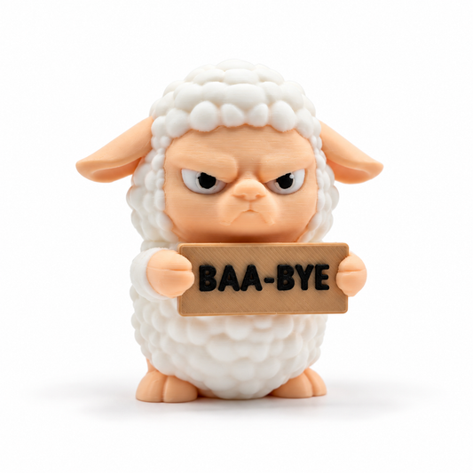 **DISCONTINUED** Sheep - Animals with Attitude Funny Animal Figurines for the Home or Office