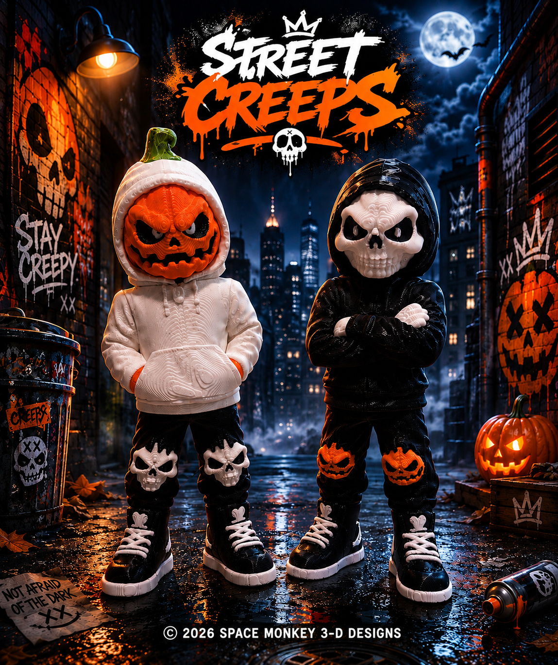 Street Creeps Halloween Articulated Figurines