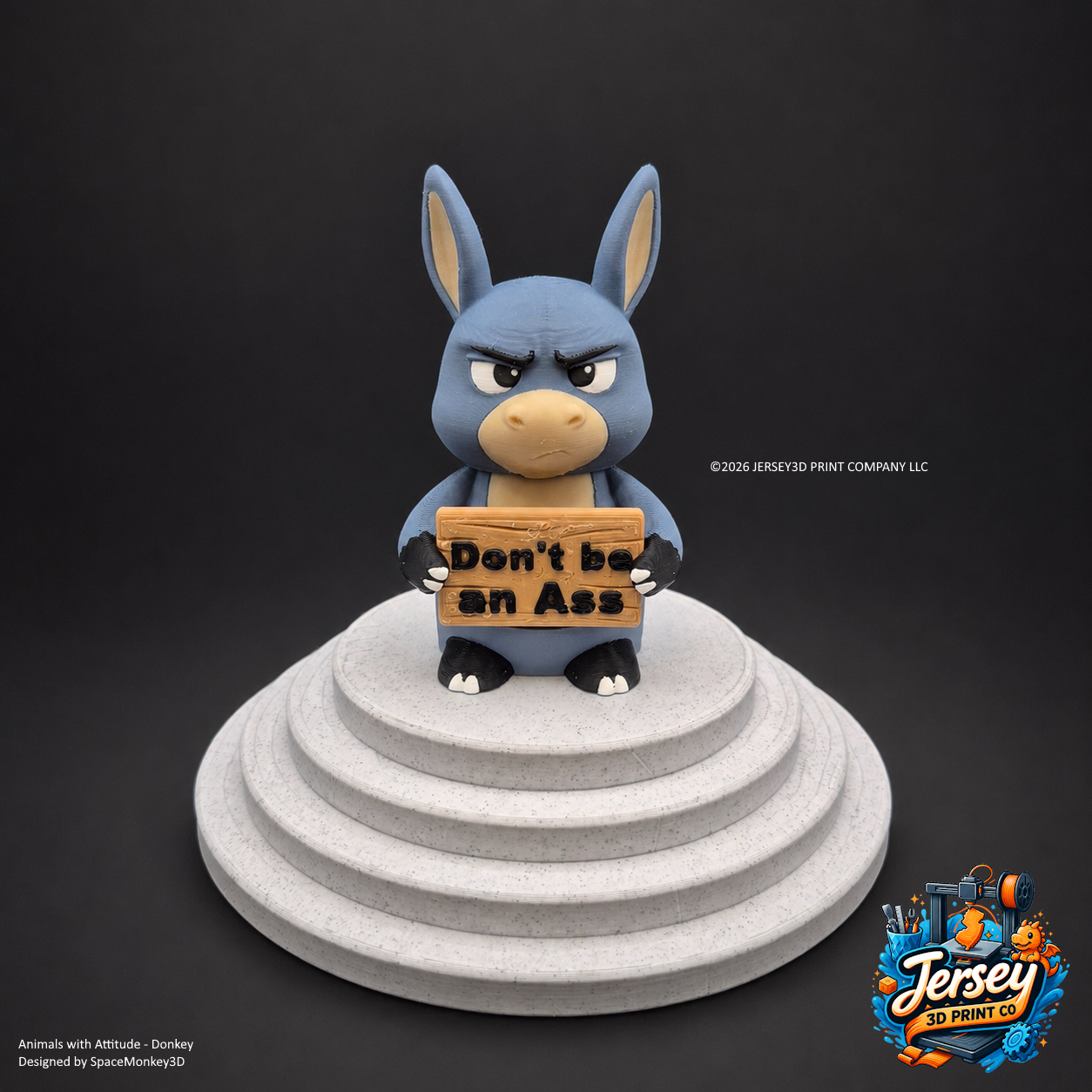 Annoyed Donkey - Animals with Attitude Funny Animal Figurines for the Home or Office