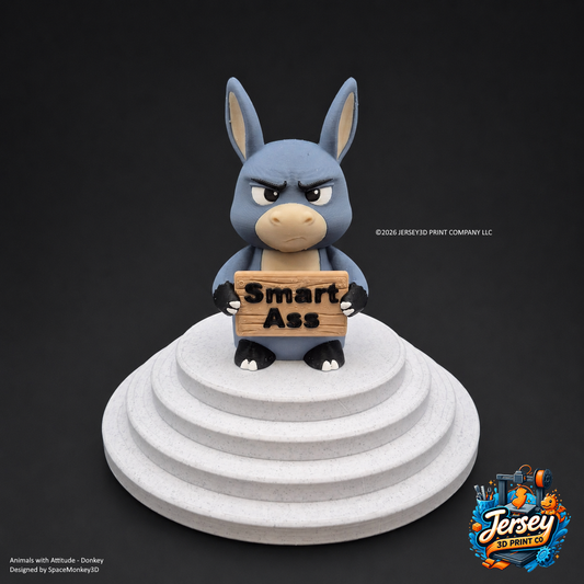 Annoyed Donkey - Animals with Attitude Funny Animal Figurines for the Home or Office