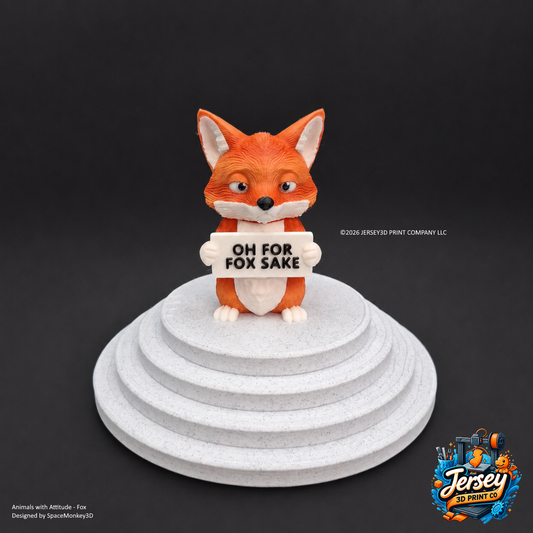 Sassy Fox - Animals with Attitude Funny Animal Figurines for the Home or Office