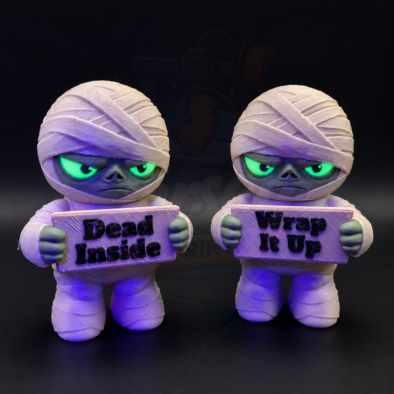 Sarcastic Mummy Mini Desk Toy - Holidays with Attitude Halloween Decor for Home or Office
