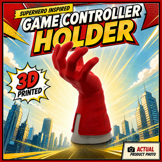 Invincible Omni-Man Inspired Console Controller & Headphones Holder - Hands of Power Series by Mas Fuego
