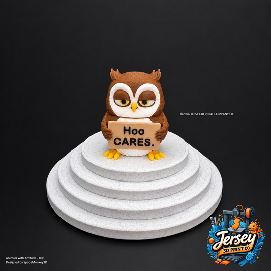 Careless Owl - Animals with Attitude Funny Animal Figurines for the Home or Office