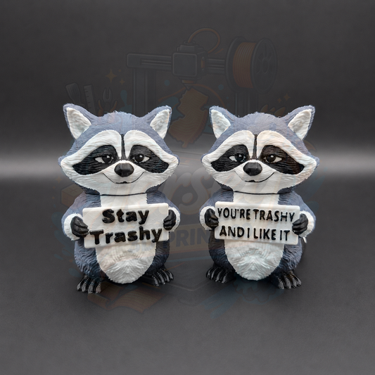 Trashy Raccoon - Animals with Attitude Funny Animal Figurines for the Home or Office