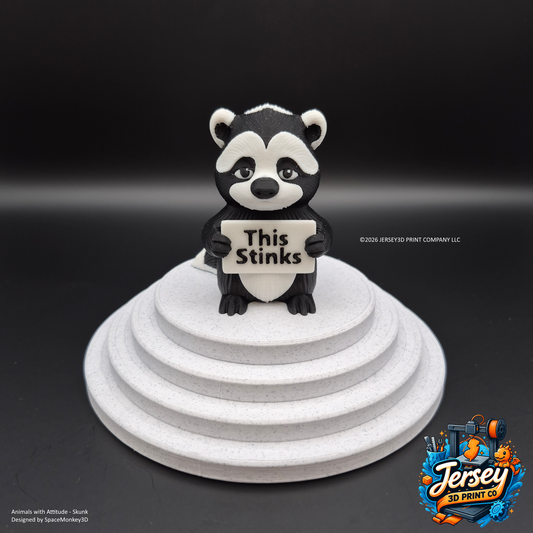 Sarcastic Skunk - Animals with Attitude Funny Animal Figurines for the Home or Office