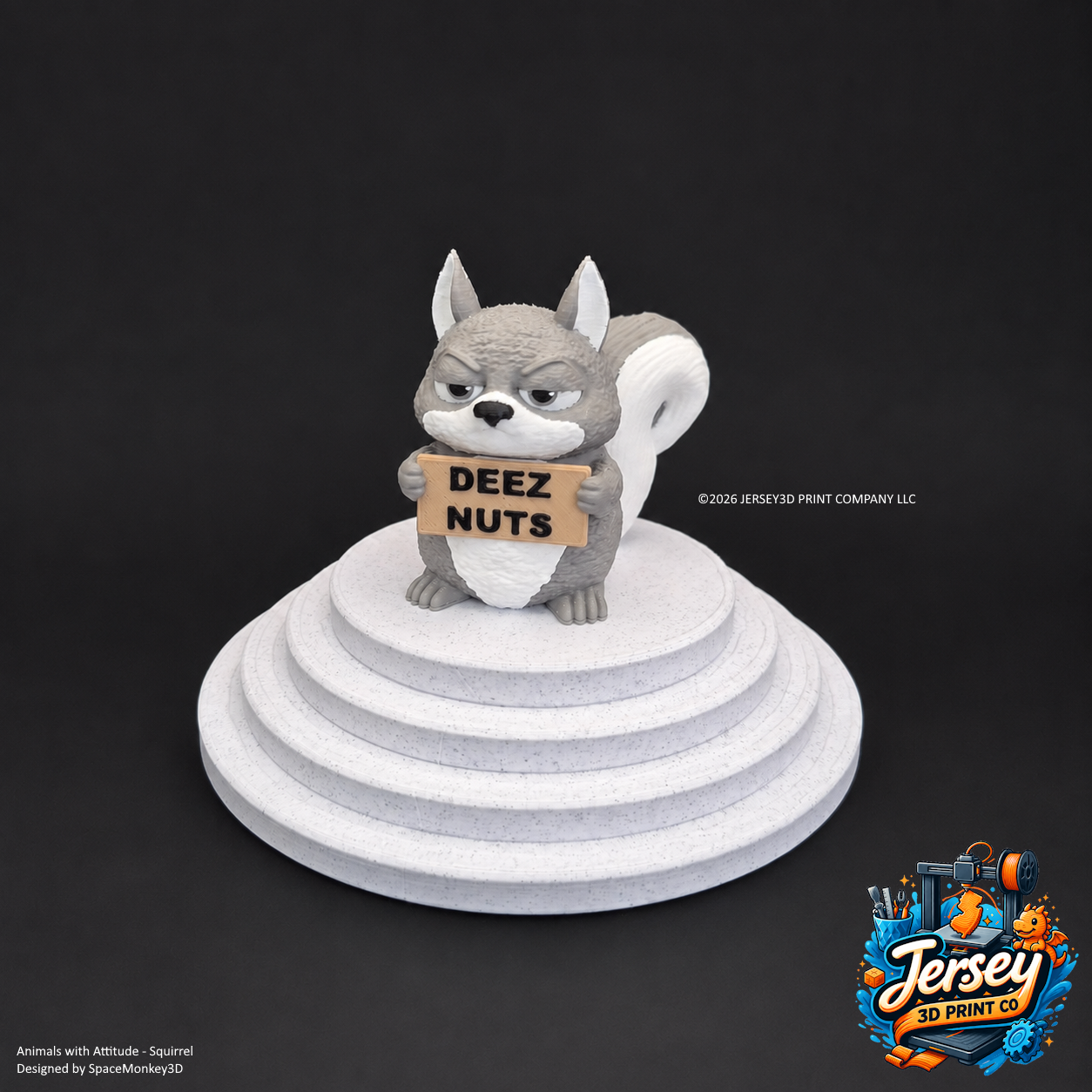 Moody Squirrel - Animals with Attitude Funny Animal Figurines for the Home or Office