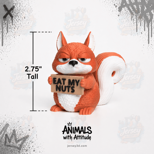Moody Squirrel Figurine - Animals with Attitude Adult Humor for the Home or Office