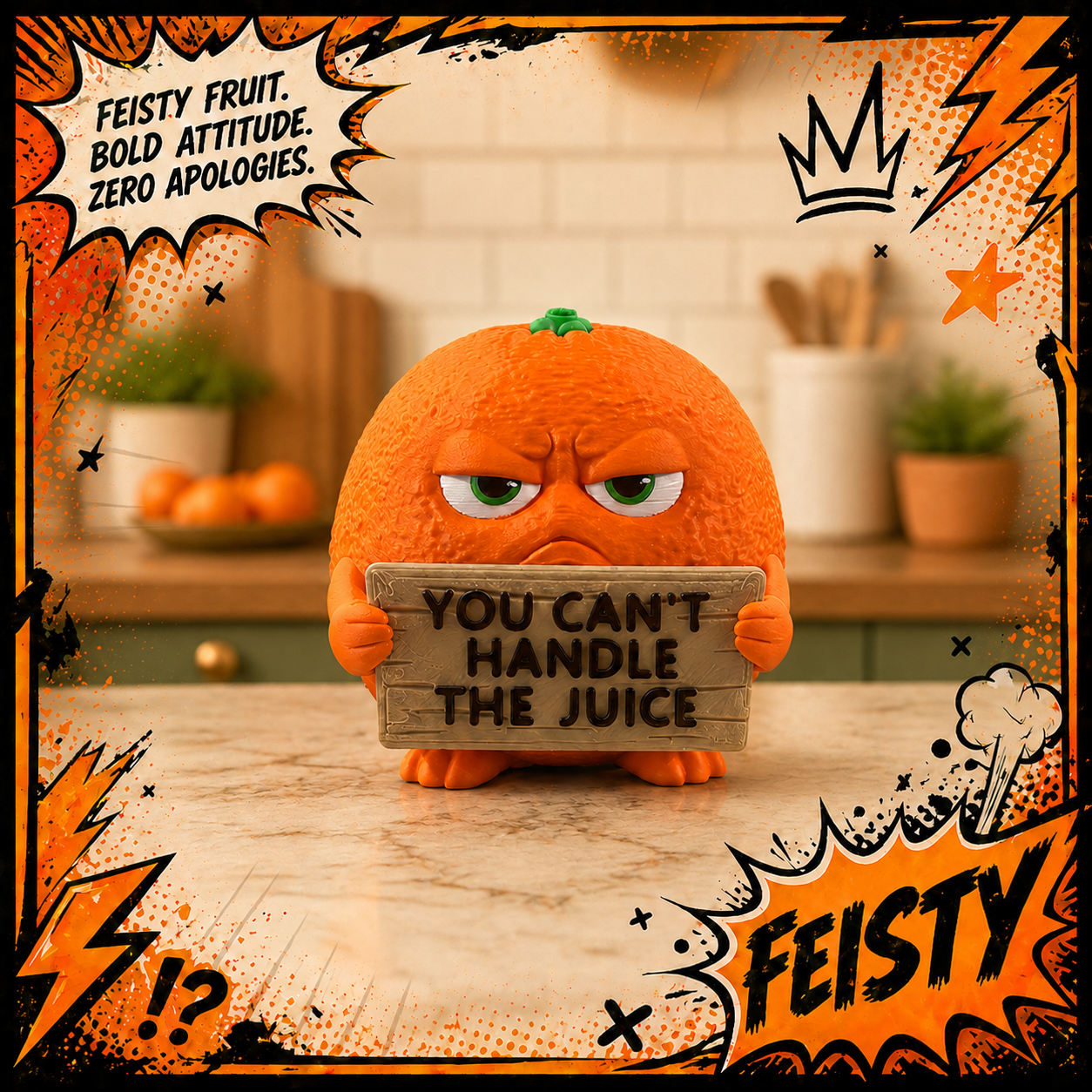 Feisty Fruit Kitchen Figurines