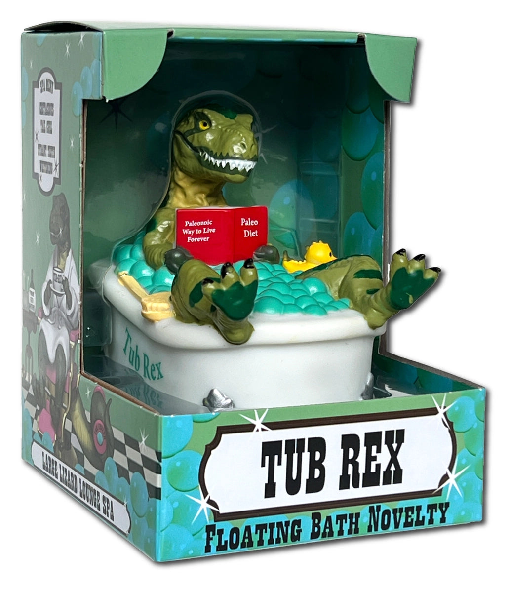 Celebriducks Tub Rex Rubber Bath Toy — Collectible Duck in Gift Box