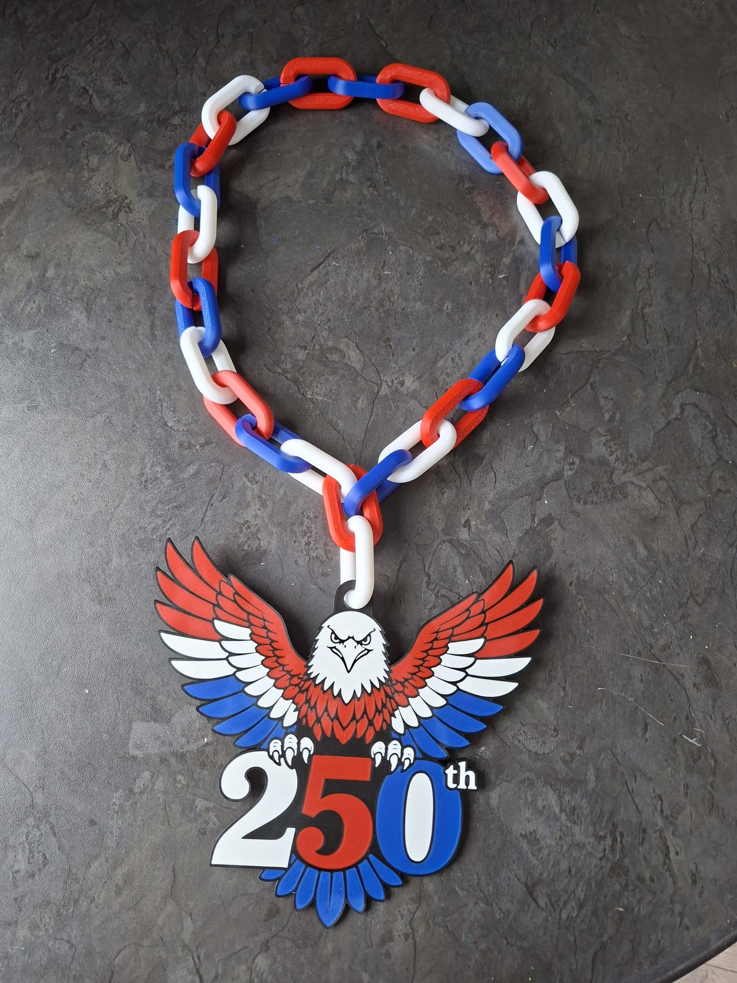 America 250th Independence Day Hype Chain | Patriotic Apparel and Jewelry