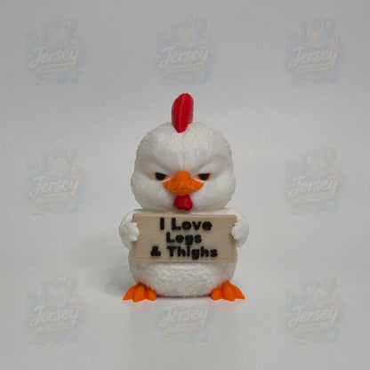 Sarcastic Chicken - Animals with Attitude Funny Animal Figurines for the Home or Office
