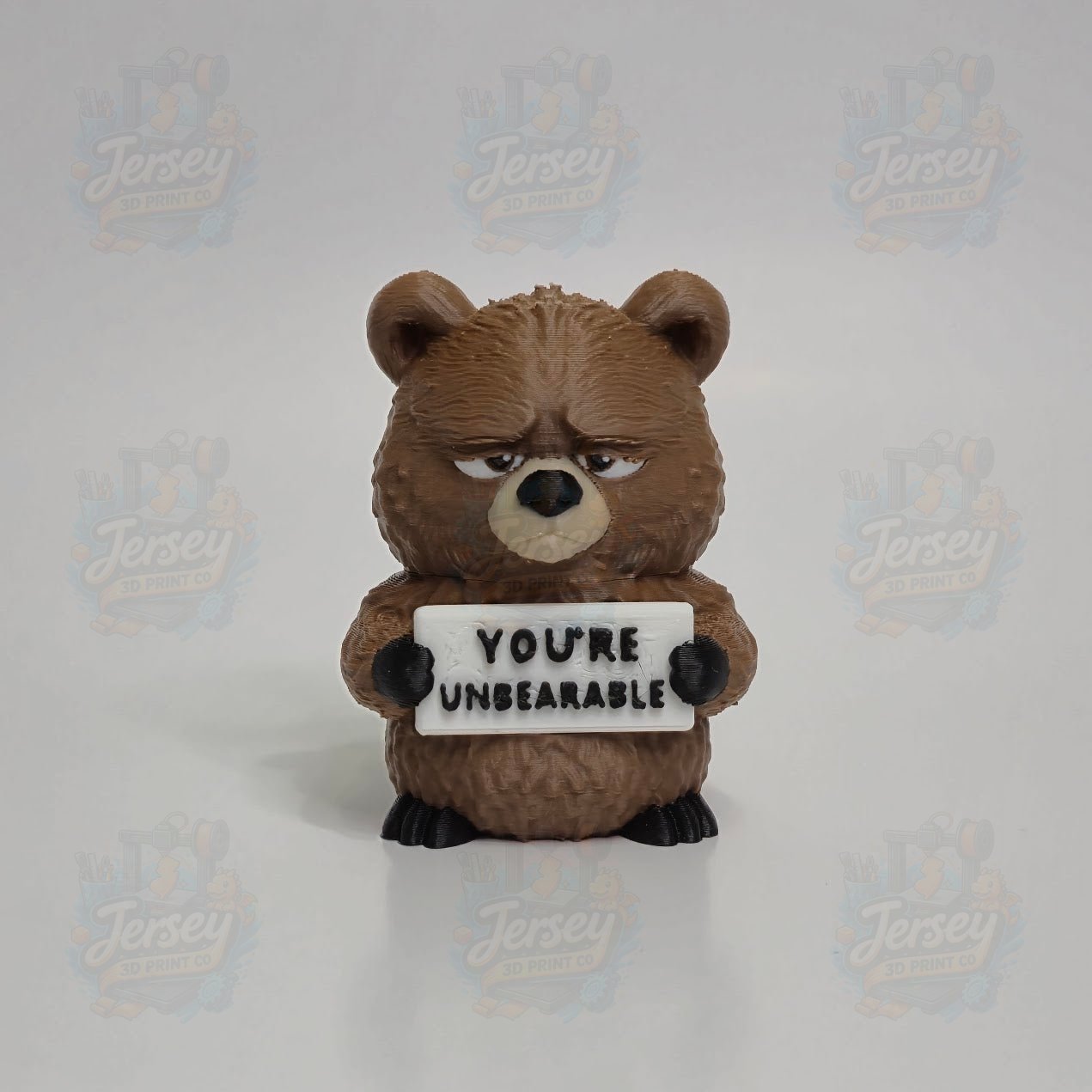 Grumpy Bear Figurine - Animals with Attitude Adult Humor for the Home or Office