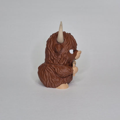 Grumpy Highland Cow - Animals with Attitude Funny Animal Figurines for the Home or Office