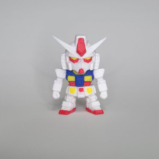 Mobile Suit Gundam Mini Flexi Figurine – 2” Articulated Retro Anime Desk Toy