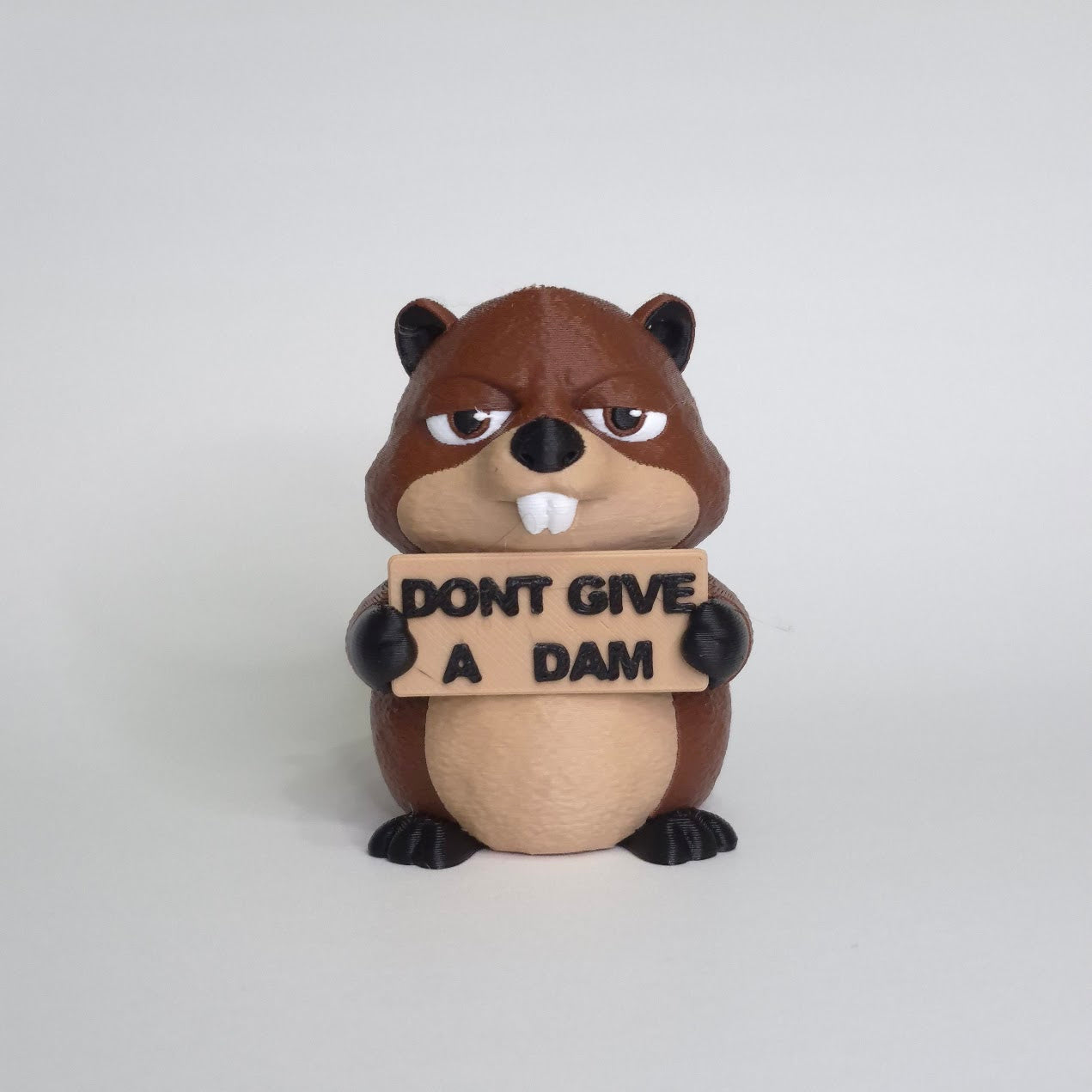 Sarcastic Beaver Figurine - Animals with Attitude Adult Humor for the Home or Office