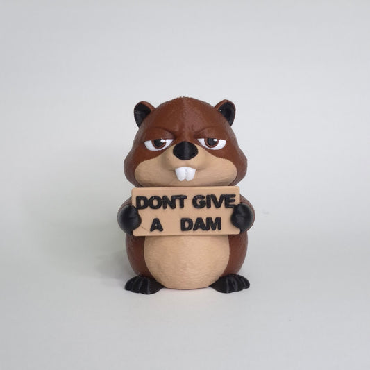 Sarcastic Beaver - Animals with Attitude Funny Animal Figurines for the Home or Office