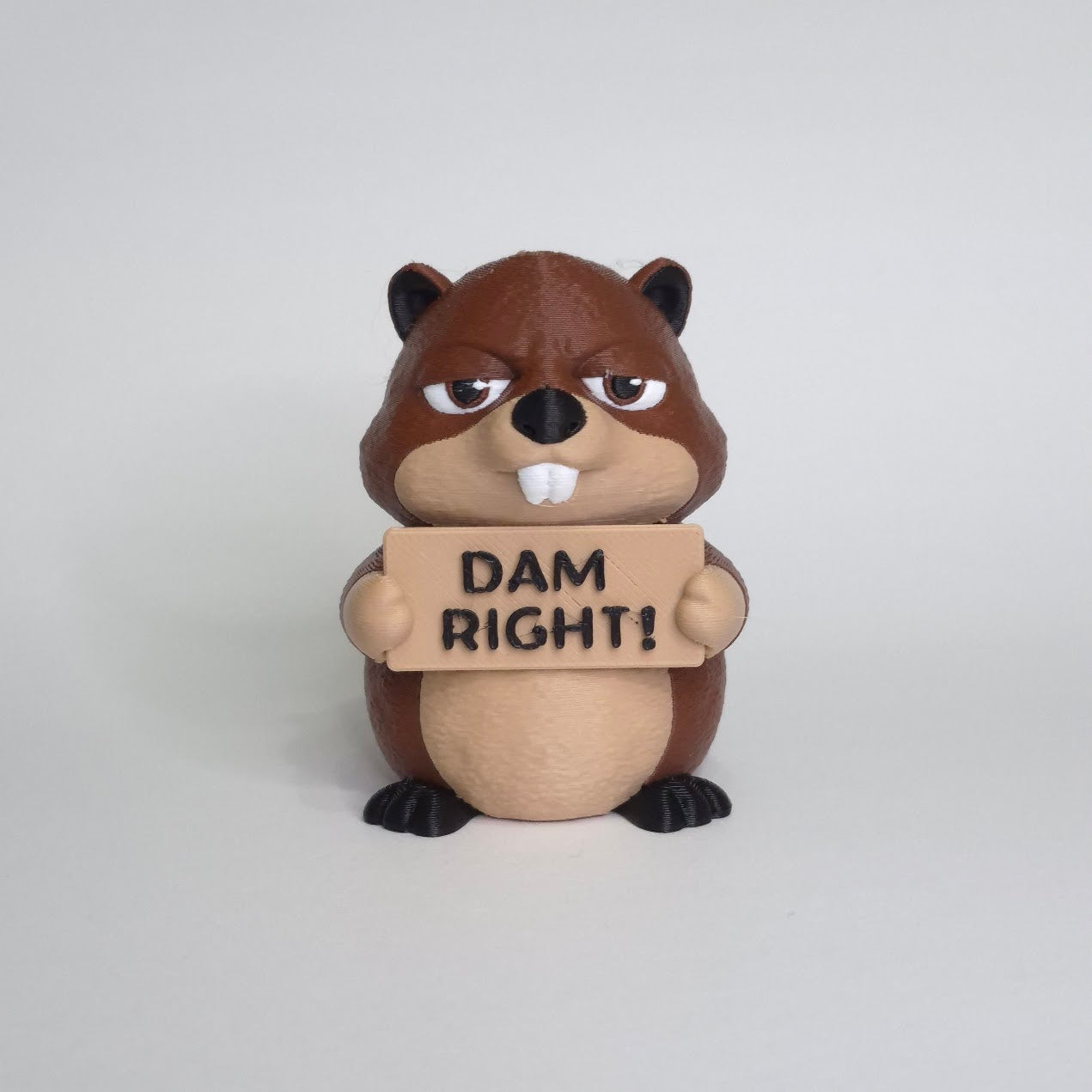Sarcastic Beaver Figurine - Animals with Attitude Adult Humor for the Home or Office
