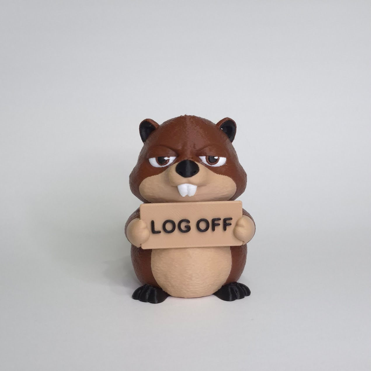 Sarcastic Beaver Figurine - Animals with Attitude Adult Humor for the Home or Office