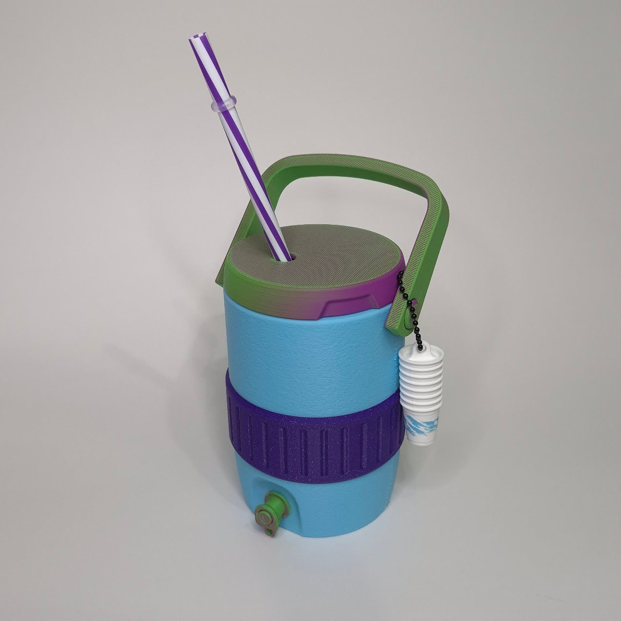 Retro Style 3D Printed Can Holder – Portable Drink Carrier with Handle