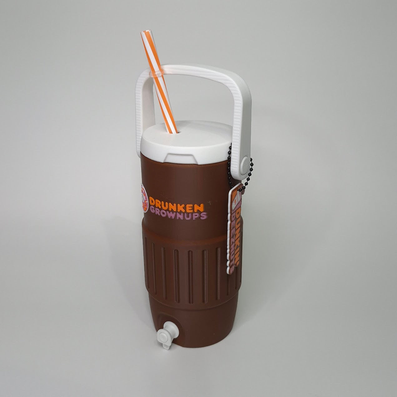 Drunken Grownups 3D Printed 12oz Skinny Can Holder with Lid and Handle