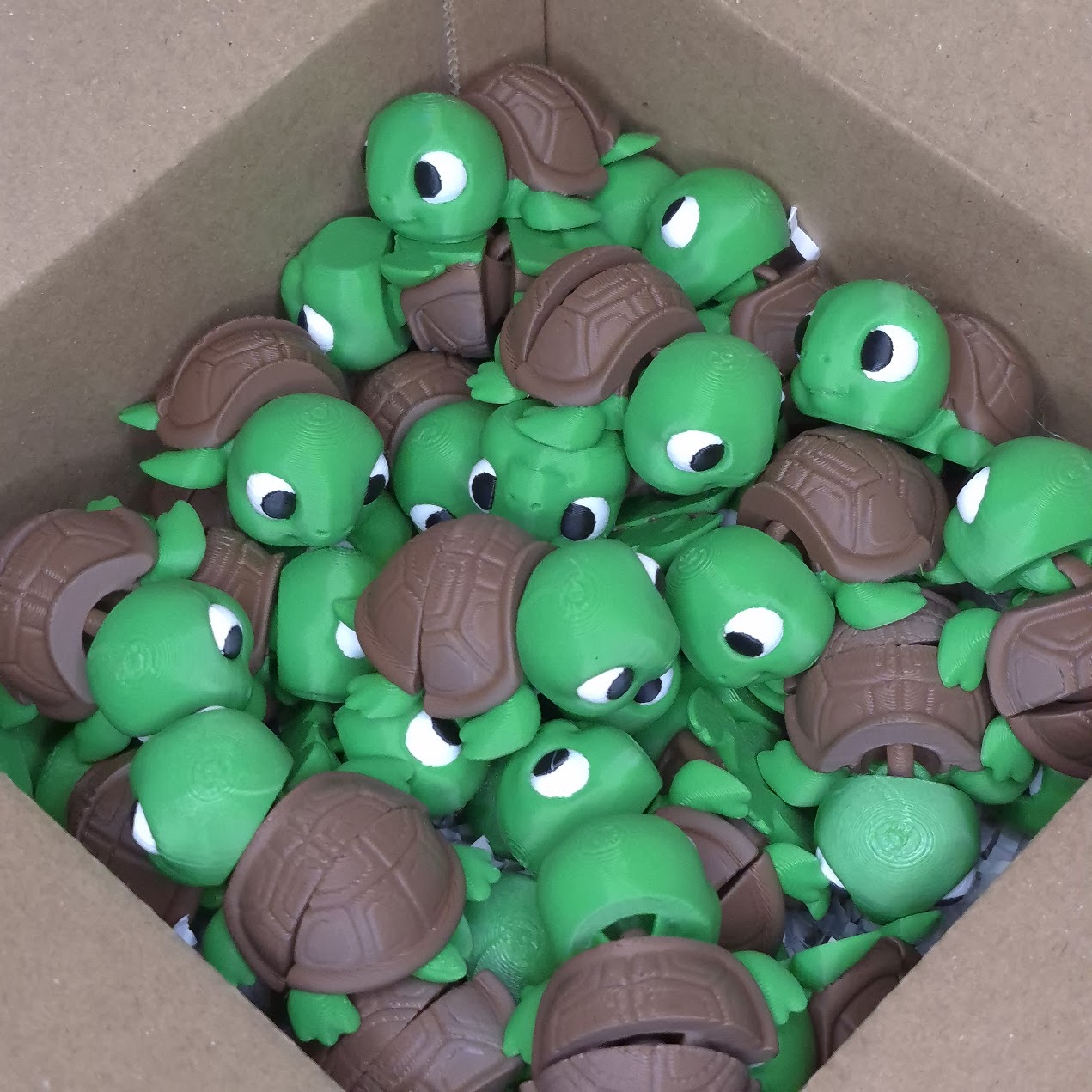 Baby Turtle Flexi Toy – 3D Printed Articulated Mini Turtle