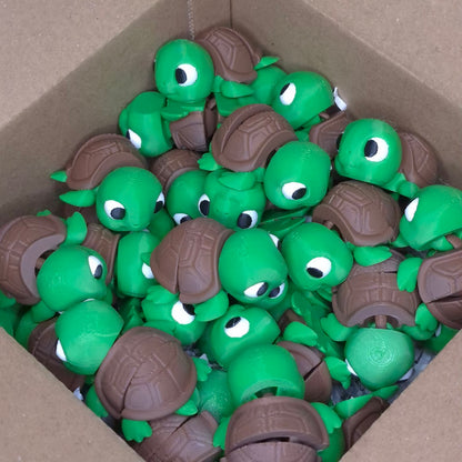 Baby Turtle Flexi Toy – 3D Printed Articulated Mini Turtle