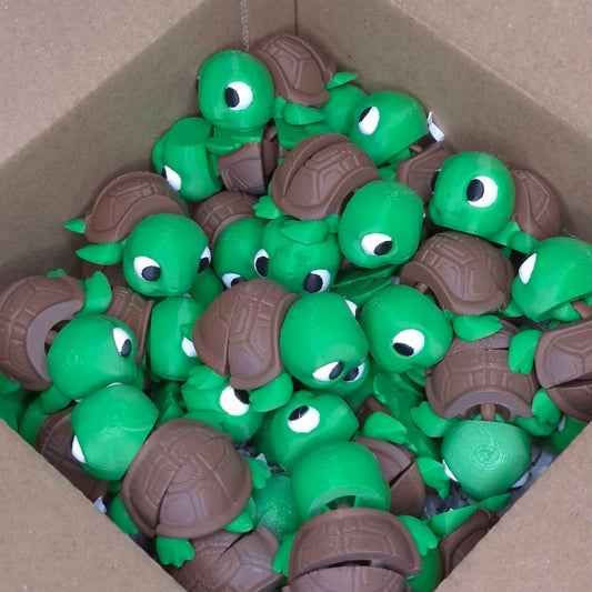 Baby Turtle Flexi Toy – 3D Printed Articulated Mini Turtle