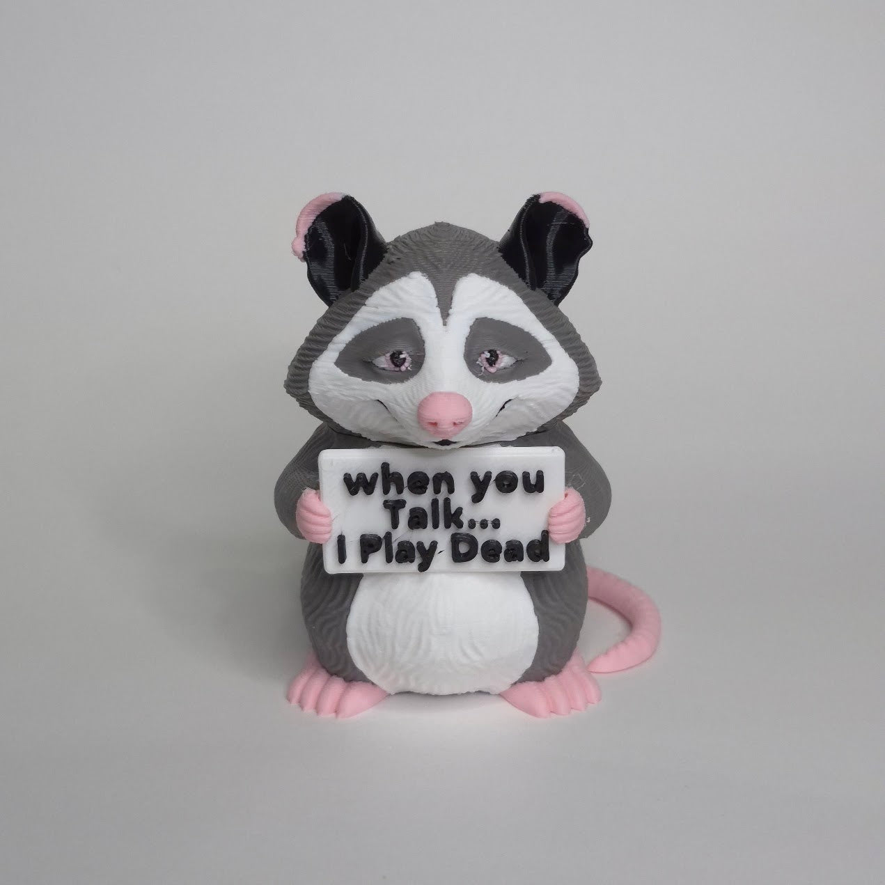 Opossum Figurine, Animals with Attitude Adult Humor for the Home or Office