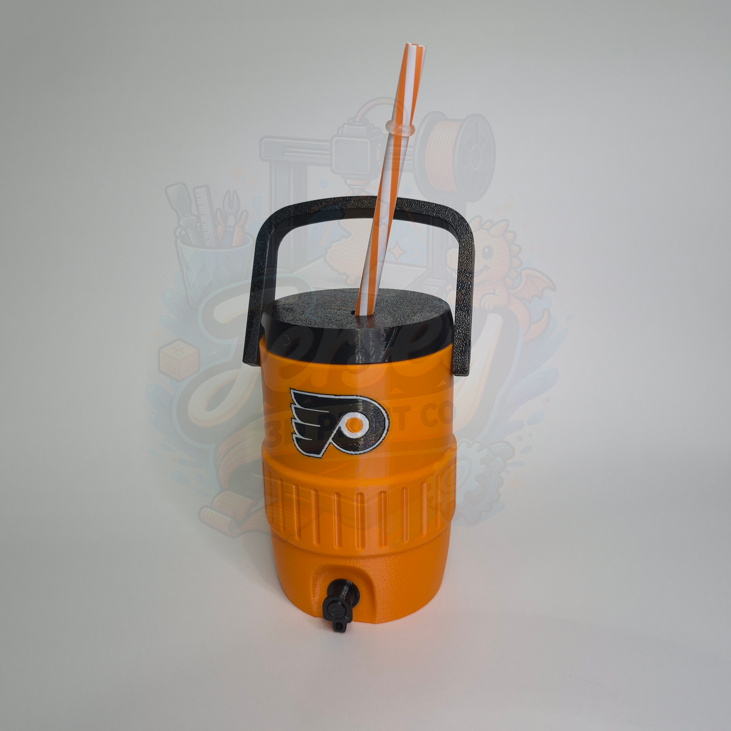 Philadelphia Hockey 3D Printed Can Holder – Portable Drink Carrier with Handle