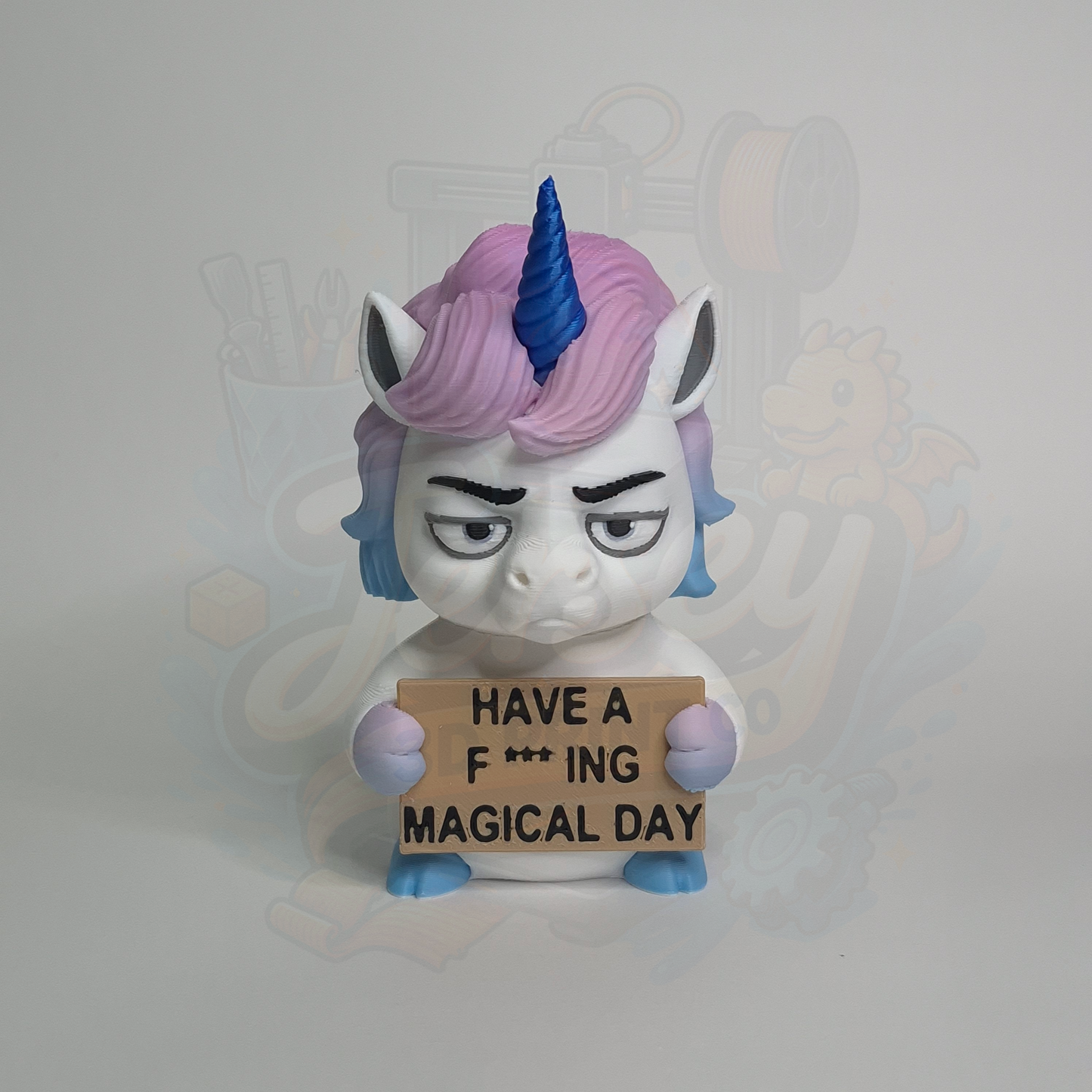 Sarcastic Unicorn Figurine - Animals with Attitude Adult Humor for the Home and Office