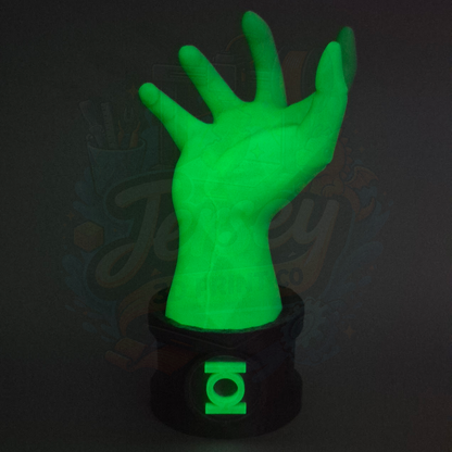 Green Lantern Inspired Glow in the Dark Controller & Headphones Holder - Hands of Power Series by Mas Fuego
