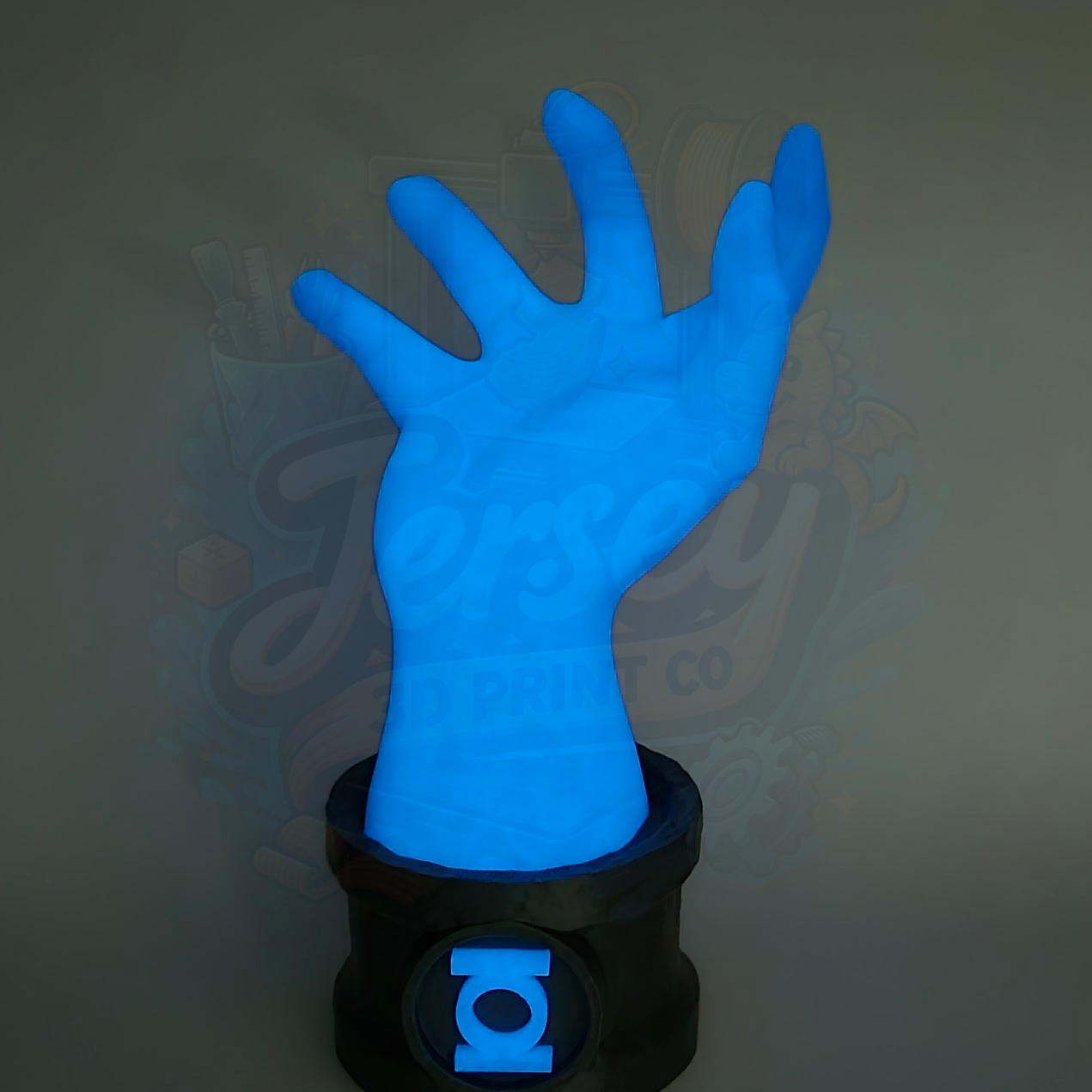 Green Lantern Inspired Glow in the Dark Controller & Headphones Holder - Hands of Power Series by Mas Fuego