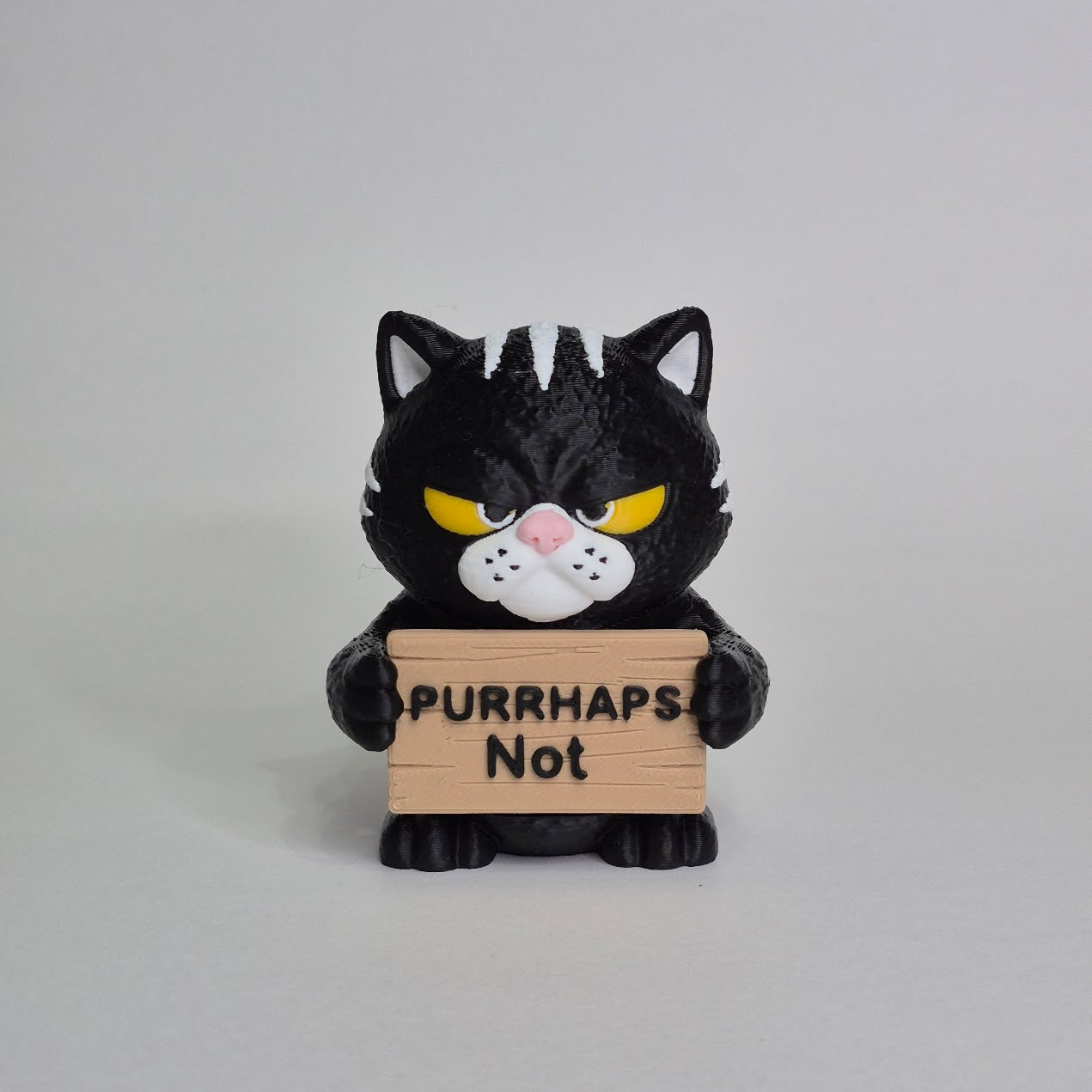Grumpy Cat Desk Figurine, Animals with Attitude Adult Humor for the Home or Office